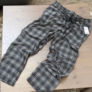 Sonoma Black and White Plaid Pajama Pants Size Large